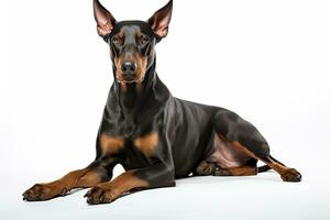 ai generato doberman guardia cane clipart foto