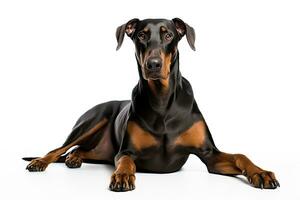 ai generato doberman guardia cane clipart foto