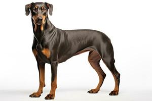 ai generato doberman guardia cane clipart foto