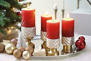 ai generato Natale candela natale candele decorazione, ai foto