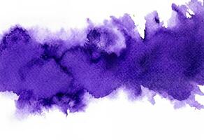 viola acquerello dipingere spruzzo su bianca sfondo foto