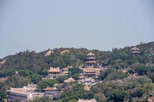 complesso architettonico del tempio mazu sull'isola di meizhou, cina foto