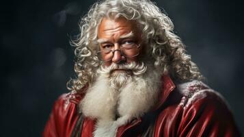 ai generato studio ritratto di Santa Claus foto