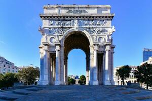 arco di vittoria - Genova, Italia foto