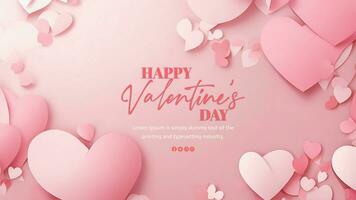 ai generato contento San Valentino giorno speciale promettente amore celebrazione sfondo, sfondo, foto