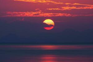 Alba a meridionale mare Tailandia. foto