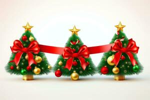 ai generato festivo composizione decorativo con Natale sfondo, generativo ai foto