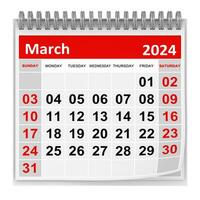 calendario - marzo 2024 foto