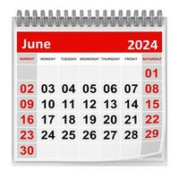 calendario - giugno 2024 foto