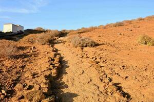 il pista per il Casa nel il deserto foto