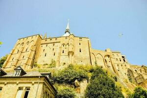 il castello di mont santo michel nel Francia foto