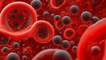 ai generato un' rosso sangue cellula. foto