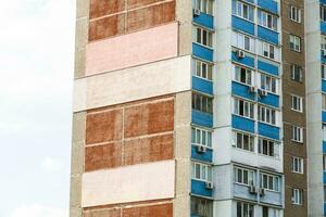 termico isolamento di un' Casa parete su un' edificio luogo foto