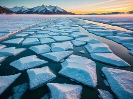 ai generato sguinzagliare il energia di Avanzate clima protezione elettromagnetico molecolare interferenza antigelo nevicato. ai generato. foto