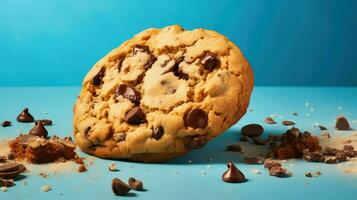 ai generato avena prima colazione biscotti cibo foto