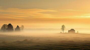 ai generato agricoltura terreni agricoli paesaggio sereno foto