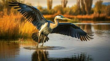 ai generato acqua delta oasi paesaggio foto