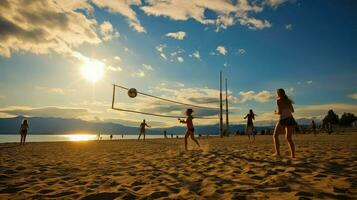 ai generato riva conchiglia spiaggia paesaggio foto