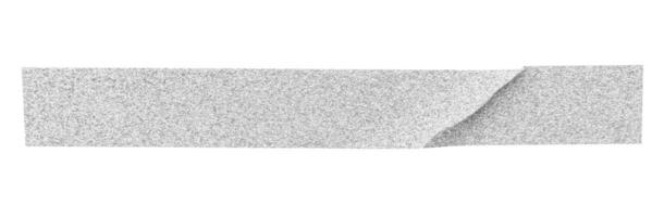 argento luccichio nastro striscia isolato su bianca sfondo foto