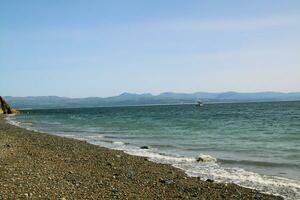 un' Visualizza di il nord Galles costa a criccieth foto