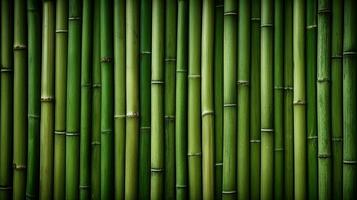 ai generato orizzontale verde bambù sfondo struttura foto
