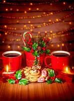 Natale dolci e caffè foto