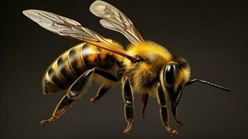 ai generato iper realistico illustrazioni di ape foto