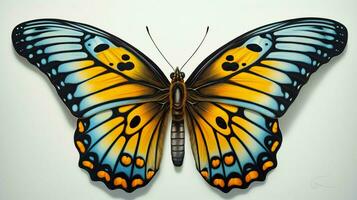 ai generato iper realistico illustrazioni di farfalla foto