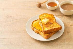 french toast con burro e miele foto