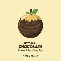 nazionale cioccolato coperto nulla giorno è celebre su dicembre 16 ° ogni anno. esso è un' giorno dove noi può indulgere nel un' varietà di dolce ossequi quello siamo rivestito nel cioccolato. foto