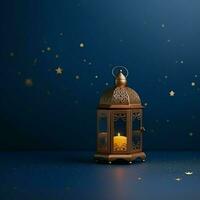 eid mubarak e Ramadan kareem saluti con islamico lanterna e moschea. eid al Fitr sfondo. eid al Fitr sfondo di finestra concetto di ai generato foto