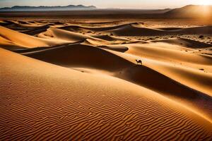 ai generato il sahara deserto nel Marocco foto