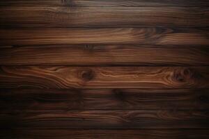 ai generato vuoto legna sfondo un vuoto di legno contatore tavolo superiore per Prodotto Schermo ai generato foto