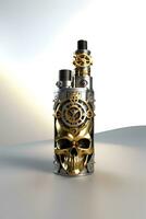 ai generato Vape cranio steampunk stile illustrazione foto