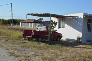 Architettura tradizionale del villaggio di theologos sull'isola di Rodi in Grecia foto