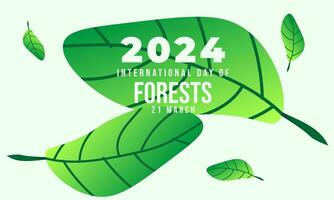 internazionale giorno di foreste. sfondo, striscione, carta, manifesto, modello. vettore illustrazione. foto