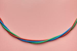 nylon contorto corde legato il nodo foto