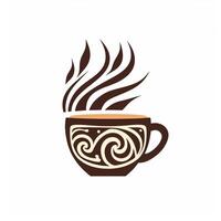 ai generato tribale logo di un' tazza di caffè. generativo ai foto