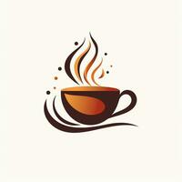 ai generato fantasia logo di un' tazza di caffè. generativo ai foto