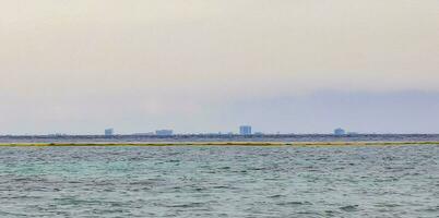 tropicale caraibico mare panorama Visualizza per cozumel isola paesaggio urbano Messico. foto