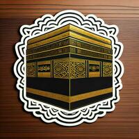 ai generato islamico santo posto di kaaba. generativo ai foto