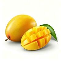 ai generato Mango manghi frutta isolato foto