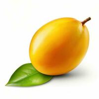 ai generato Mango manghi frutta isolato foto