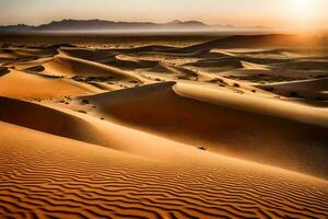 ai generato il sahara deserto nel Marocco foto