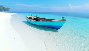 ai generato ispirazione Maldive spiaggia design Maldive foto