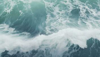 ai generato bellissimo mare e oceano acqua onda superficie foto