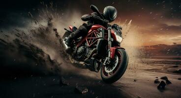 ai generato ducati monsterx sfondi, foto