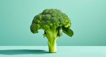 ai generato broccoli, un' delizioso e nutriente vegetariano, è un ideale fonte di vitamina e foto