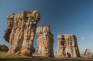 Stonehenge della Thailandia mo hin khao nella provincia di Chaiyaphum Thailandia foto