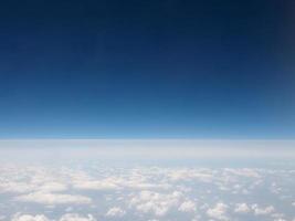 nuvole viste dall'aereo foto